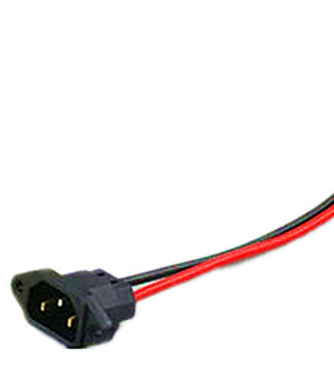 Cable acodado con núcleo de cobre puro (enchufe cuadrado) con conector cuadrado estándar de 1,5 mm² y 20 cm.