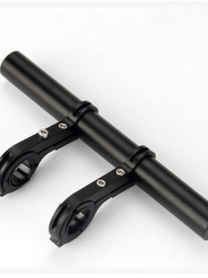 Tubo de extensión de doble varilla de aluminio negro (soporte doble)