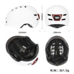 Casco blanco talla M con luz - Imagen 2