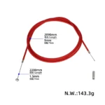Línea de freno trasera roja de 2,2 m para Segway Ninebot Max G3 - Imagen 2
