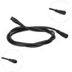Cable conector impermeable M8 con cabezal negro de 6 pines, conector macho/hembra de 60 cm