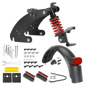 Suspensión trasera Ulip Red V2 con soporte metálico de guardabarros trasero para scooter G30 Max