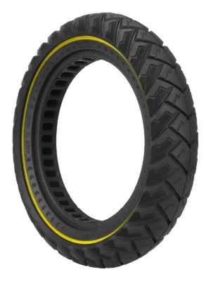 Neumático todoterreno sólido Ulip 12*2.125/12*2.5/12 1/2*2 1/4 con patrón de avión de línea amarilla (ranuras de 28 mm)