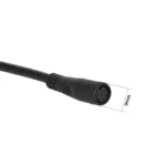 Cable conector impermeable M8 con cabezal negro de 6 pines, conector macho/hembra de 60 cm - Imagen 4
