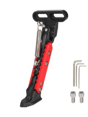 Pata de cabra ajustable más larga Ulip negra y roja con orificios de montaje biselados laterales