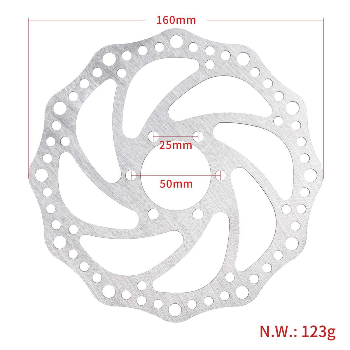 Disco de freno de 160 mm con 6 agujeros para Dualtron - Imagen 6