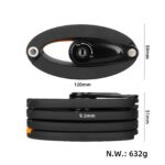 Candado de bicicleta plegable con luz trasera - Imagen 2
