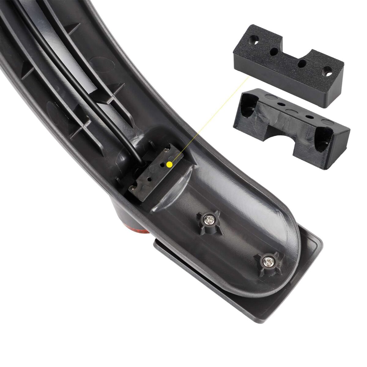 Juego de guardabarros traseros grises para patinetes Xiaomi Pro 2/1S - Imagen 5