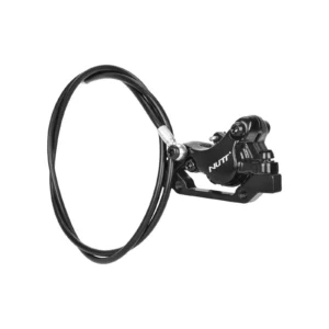 Freno de disco hidráulico NUTT negro izquierdo con cable de 115 cm y tipo de montaje L1
