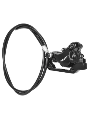 Freno de disco hidráulico NUTT negro izquierdo con cable de 115 cm y tipo de montaje L1