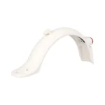 Guardabarros trasero blanco con luz, matrícula integrada y gancho para patinete M365 Pro/Pro2