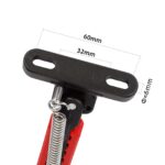 Pata de cabra ajustable V2 Negro-Rojo para patinetes Xiaomi - Imagen 4