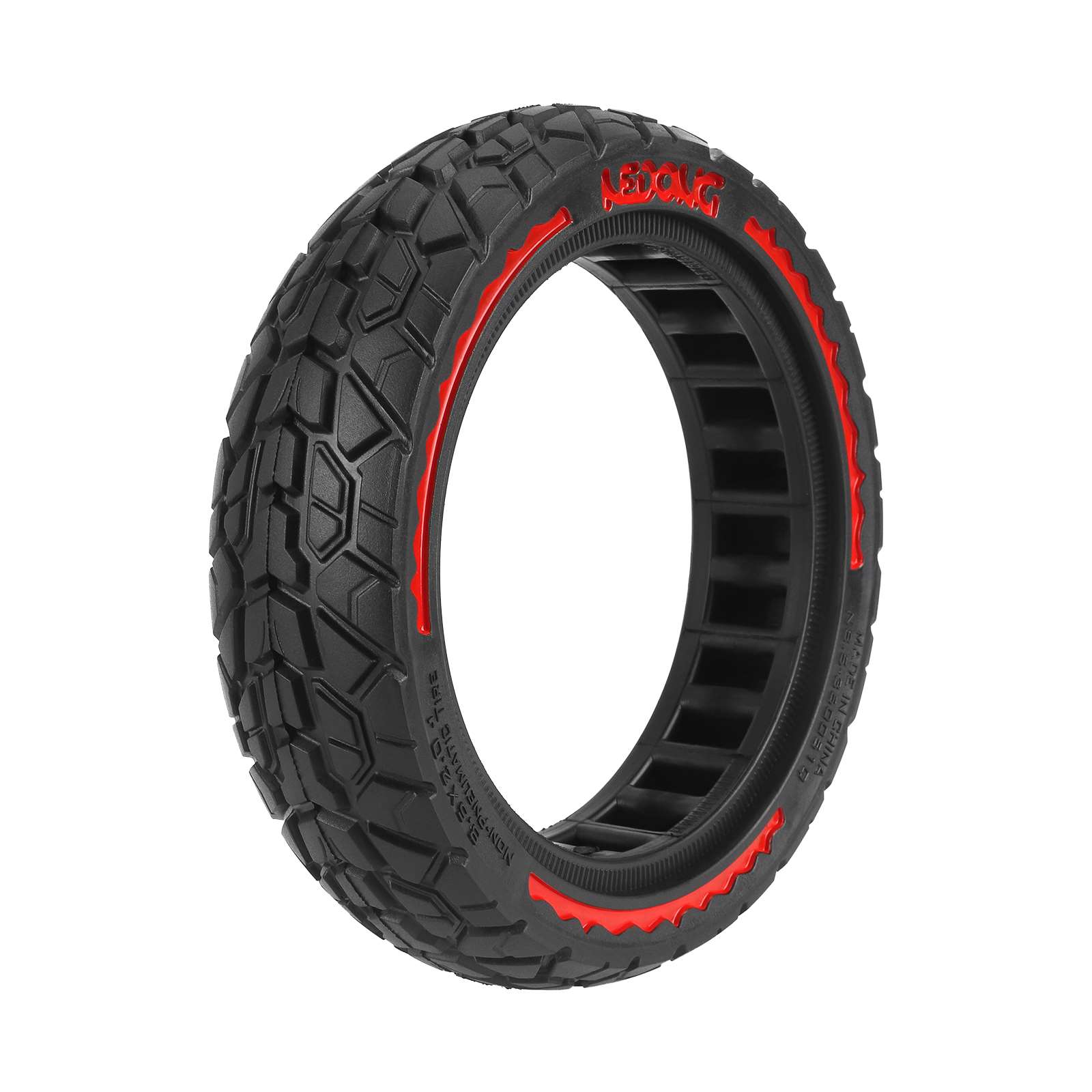 Neumático sólido todoterreno NEDONG 8.5*2.0 con círculo rojo para scooters Xiaomi - Imagen 6