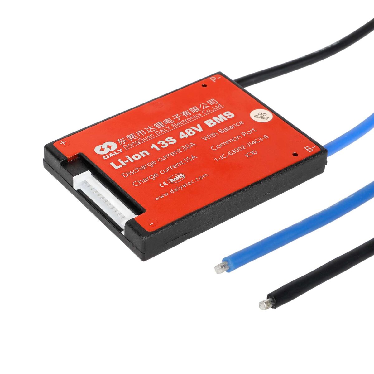 Placa de protección BMS de batería DALY 48V 30A 13S con cable - Imagen 4