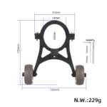 Rueda auxiliar para patinetes Segway serie F y Xiaomi 4pro - Imagen 2
