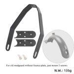 Soporte de guardabarros trasero de metal negro para todos los scooters Xiaomi - Imagen 2