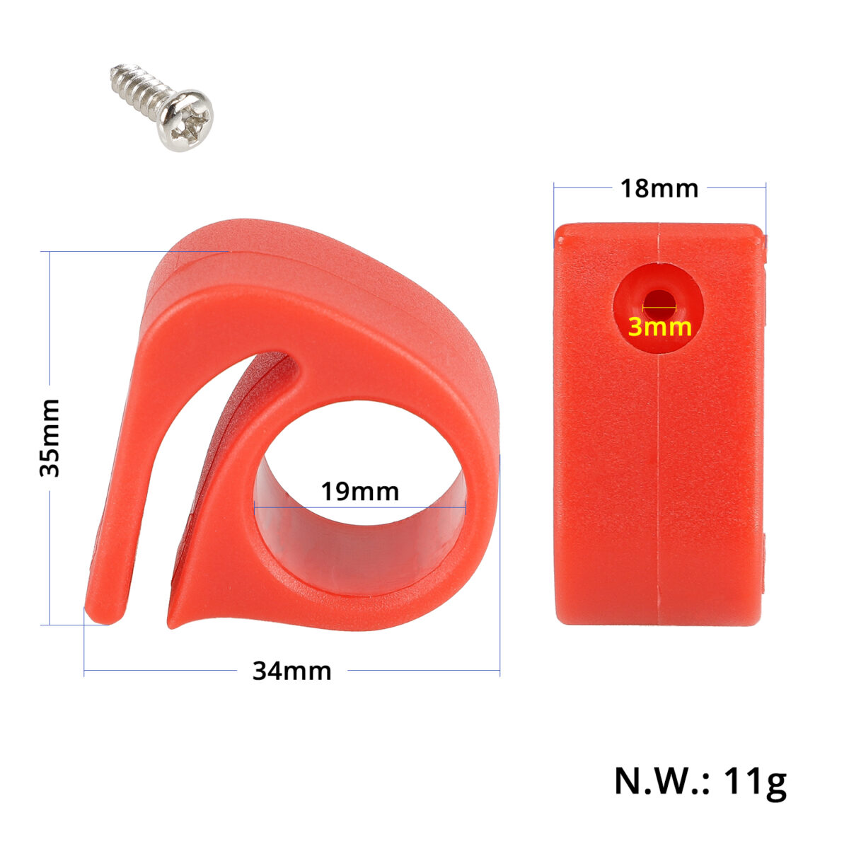 Hebilla de gatillo plegable roja de Xiaomi - Imagen 2