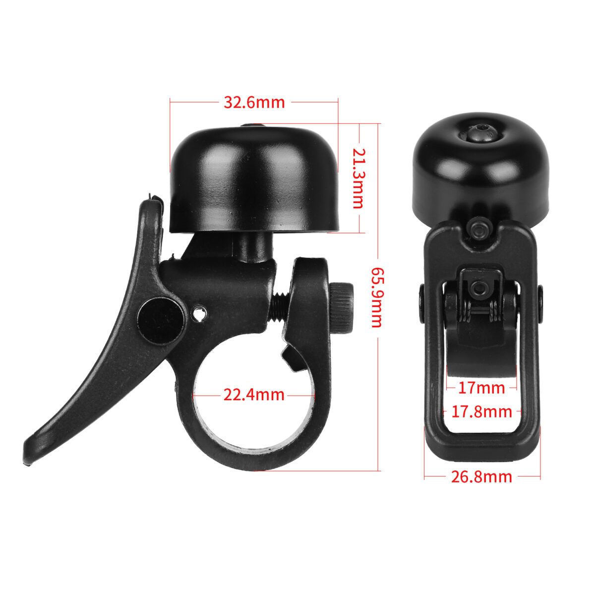 Timbre negro para patinete Xiaomi M365 - Imagen 2