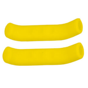 2 fundas de silicona para palanca de freno amarillas