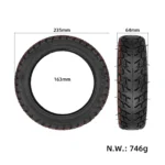 Neumático todoterreno sin cámara autorreparable Ulip 60/70-6.5 con adhesivo y válvula - Imagen 2