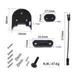 Almohadilla de refuerzo de guardabarros gris + almohadilla de soporte de pie + almohadilla de luz trasera Kit para reequipar M365 a 10 pulgadas - Imagen 2