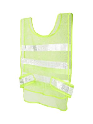 Chaleco reflectante de malla verde fluorescente