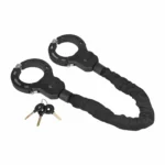 Candado de cadena de tela negra