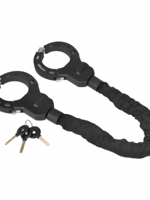 Candado de cadena de tela negra