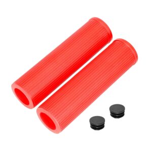 Cubre manillar rojo con precinto de orificio pasante sin ranura para tarjeta