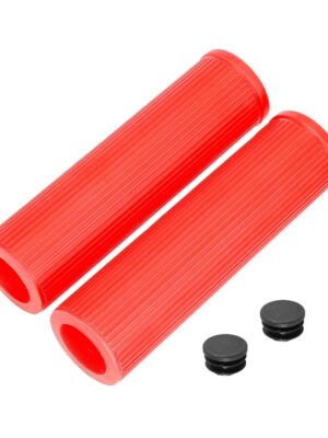 Cubre manillar rojo con precinto de orificio pasante sin ranura para tarjeta