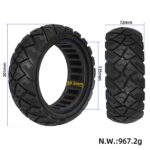 Neumático todoterreno sin cámara TUOVT 9x3.0-6 con diamante - Imagen 2