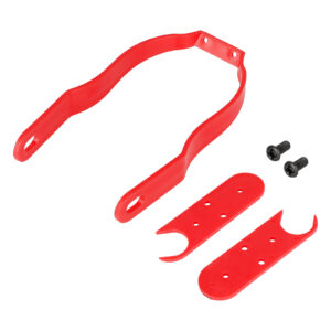 Soporte decorativo rojo con tapas