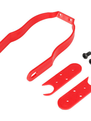 Soporte decorativo rojo con tapas