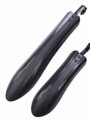 Guardabarros anchos y largos para bicicletas con un gran diseño en forma de espada.