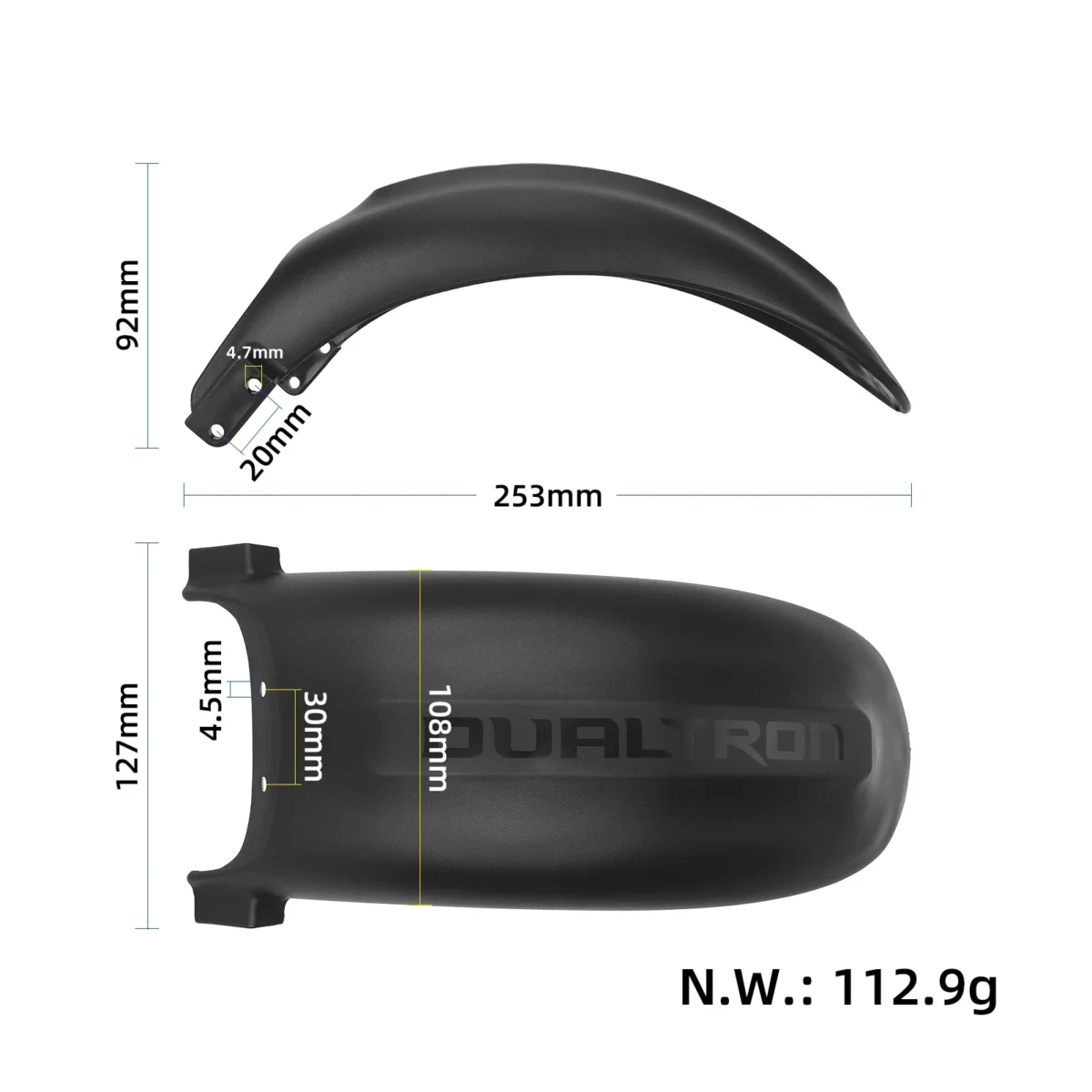 guardabarros trasero para DUALTRON DT3 - Imagen 2