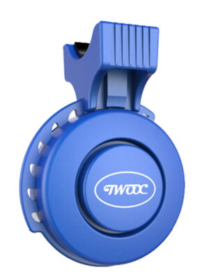 Timbre de bicicleta azul TWOOC de 120 dB con carga USB