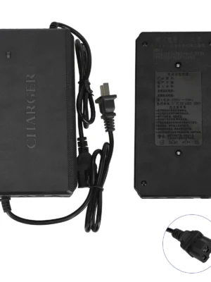 Cargador de 48 V 12 Ah con cabezal de clavija para batería de plomo-ácido