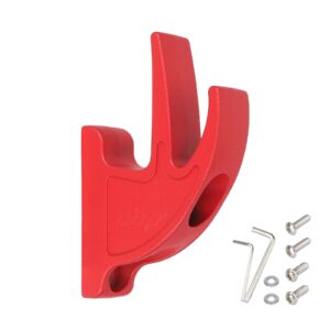 Gancho metálico frontal Ulip rojo para tornillos M5 y M6 (para scooter Ninebot GT)