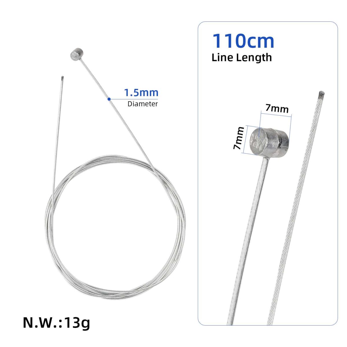 Cable de freno de 1,1 metros - Imagen 2
