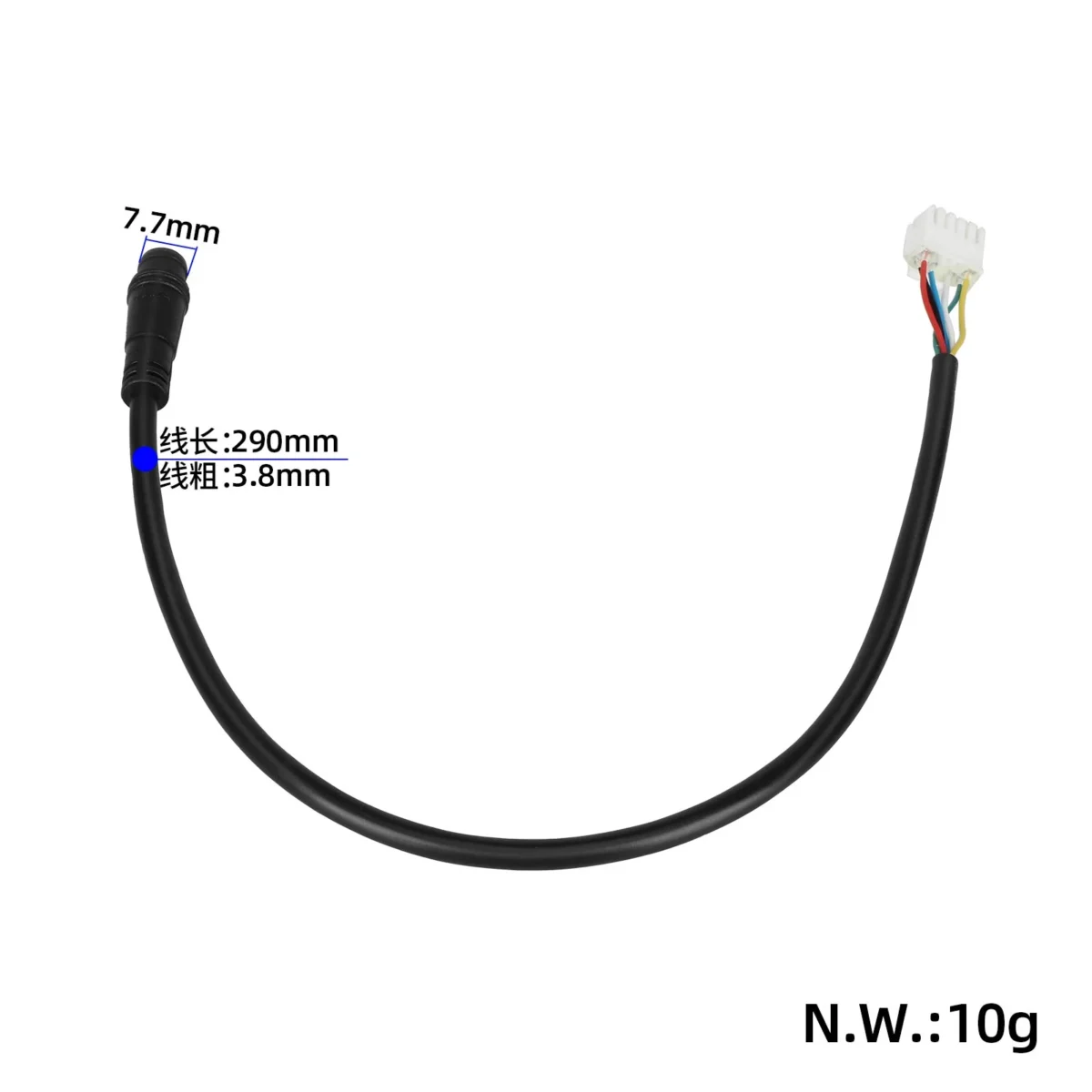 Cable de comunicación frontal para patinete Ninebot F3 original (longitud de 250 mm + conector de 6 pines) - Imagen 2