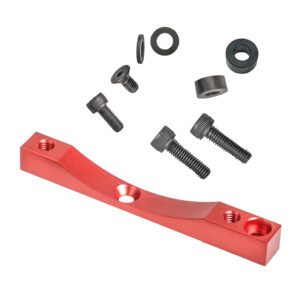 Adaptador Xtech rojo con 4 orificios y tornillo