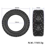 Neumático todoterreno para nieve Ulip 90/65-6.5 (con tornillos antideslizantes) - Imagen 2