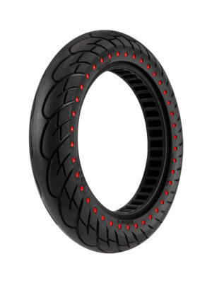 Neumático sólido de 12*2.125 con puntos rojos y ranura de 34 mm