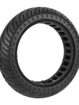 Neumático sólido de 8,5 pulgadas con orificio interior y punto negro