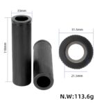 Cubiertas de manillar negras con sello de orificio pasante sin ranura para tarjetas - Imagen 2