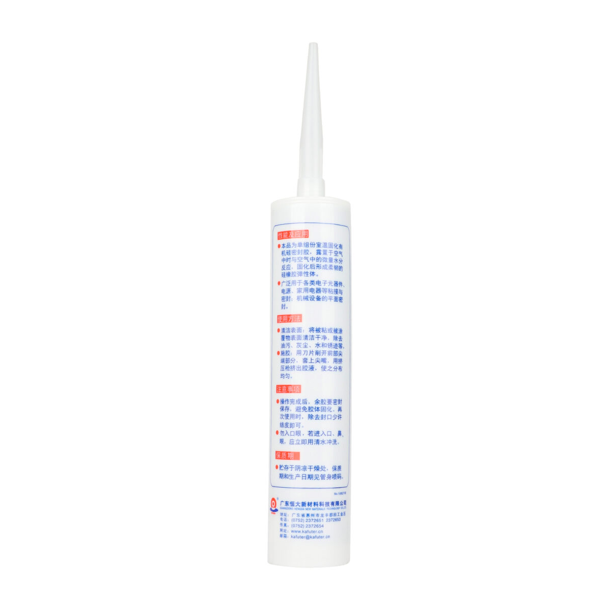 Sellador denso resistente a altas temperaturas Kafuter K-704NB negro de 300 ml - Imagen 3