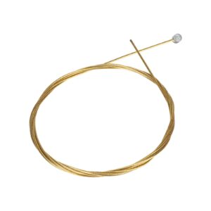 Cable de freno trasero de montaña de 1,5 (1 x 19) x 1,7 metros con núcleo de oro pulido 304