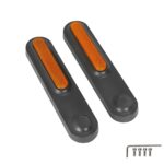 Carcasas decorativas de horquilla delantera grises + barras reflectoras amarillas para scooters Xiaomi 4 Ultra