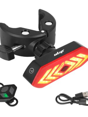 Luz trasera y guardabarros con intermitente recargable Ulip con control remoto recargable