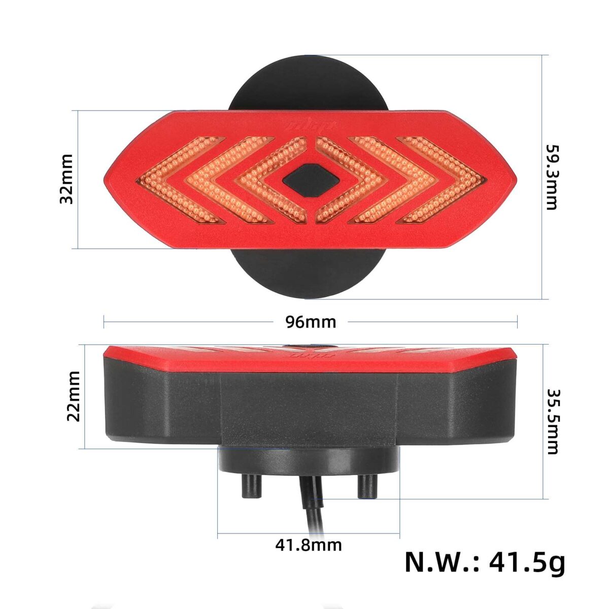 Luz trasera de intermitente Ulip con cable para Xiaomi 4 Pro (modelo con carga remota) - Imagen 2